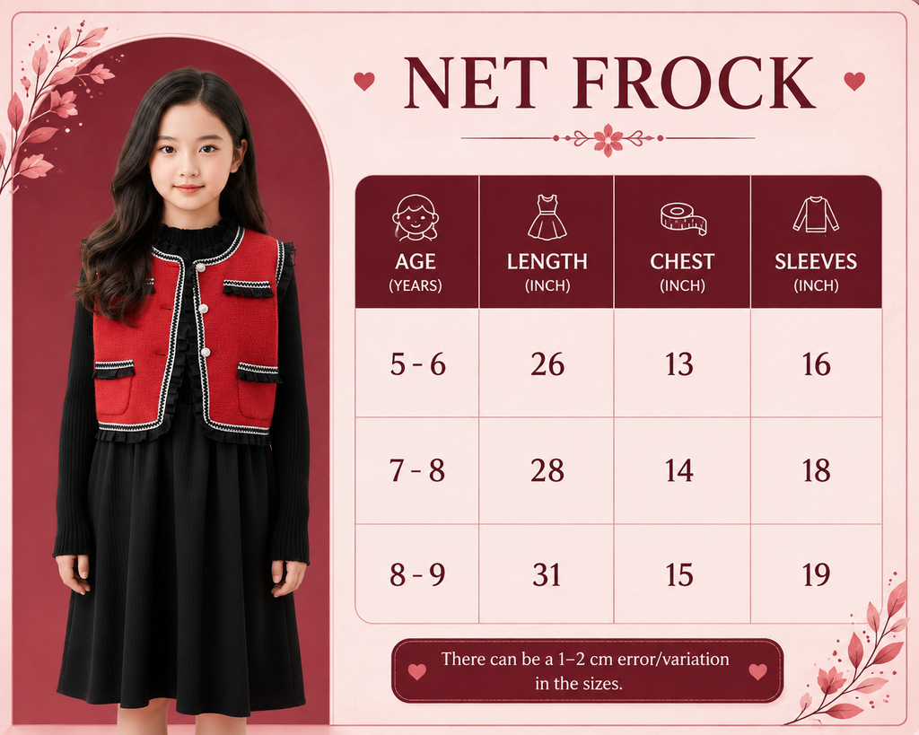 Girls Knit Dress & Vest Set