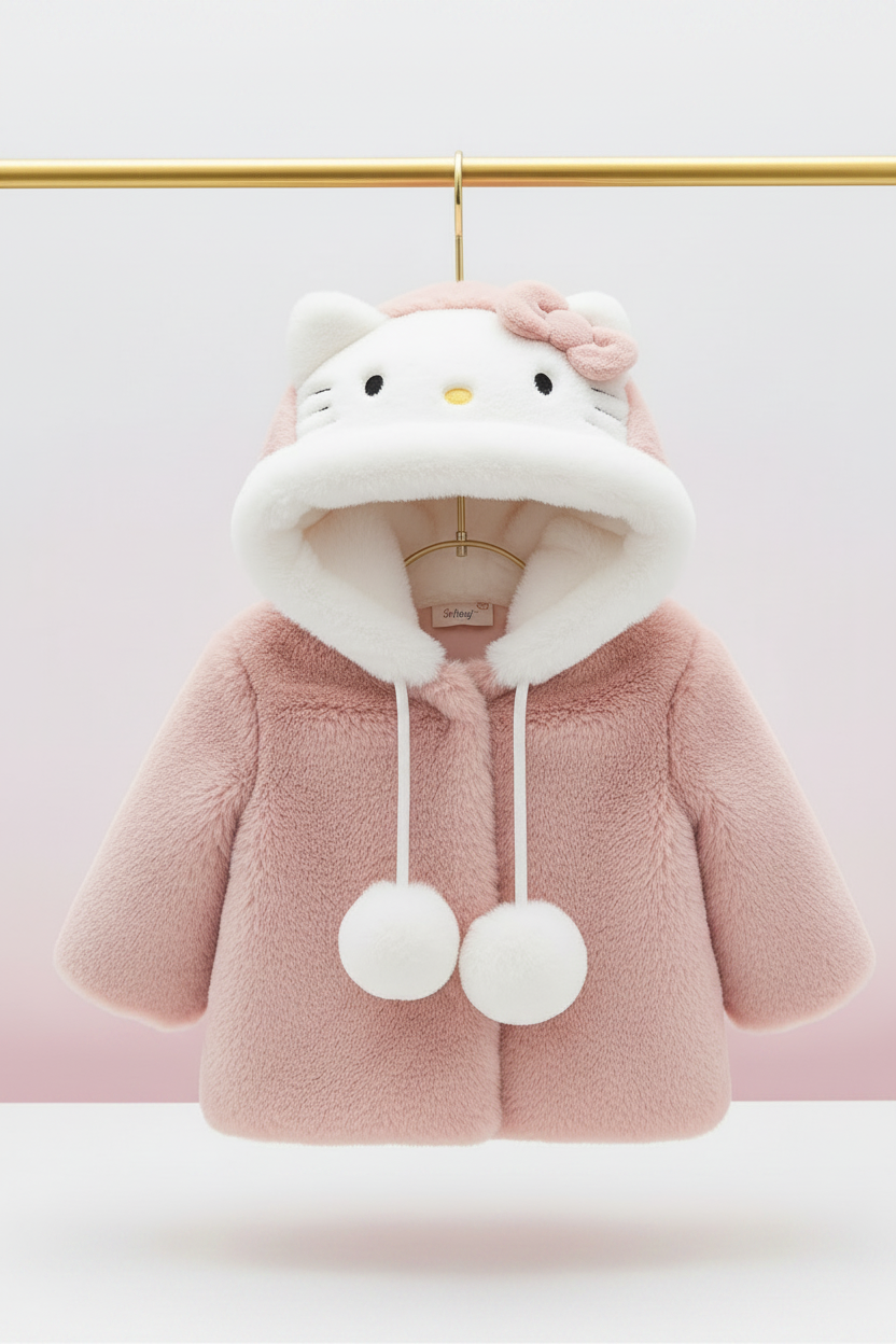 Pink KT Coat on Hanger